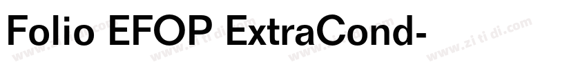 Folio EFOP ExtraCond字体转换